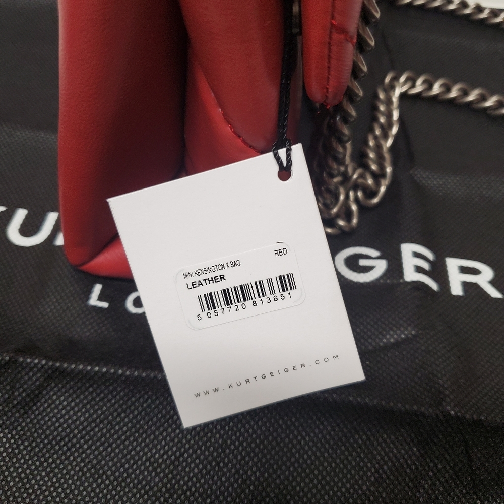 Kurt Geiger London Kensington Mini Leather Quilted Shoulder Crossbody Bag - Picture 6 of 9